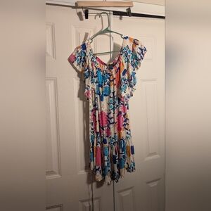 ⭐3/$21⭐Rachel Ruffled Off-Shoulder Midi Dress